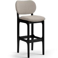 Kit 2 Banquetas Alta Betta Preto Linho Bege - 7