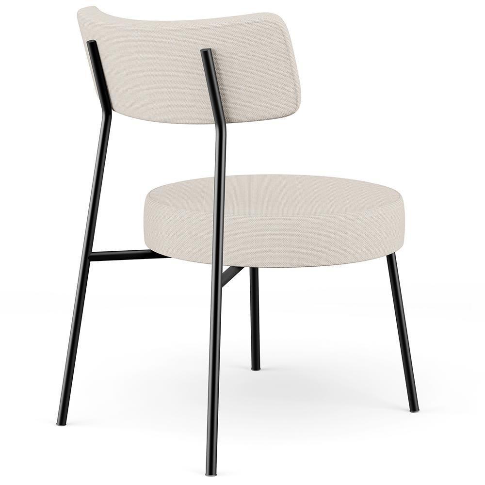 Poltrona Base Fixa Londres F01 Linho Bege - 2