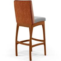 Banqueta Alta Para Cozinha B04 Camel Cinza - 2