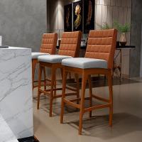 Banqueta Alta Para Cozinha B04 Camel Cinza - 8