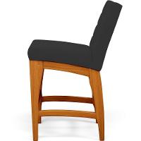 Kit 02 Banquetas Baixa Cozinha Bancada L02 Preto - 3