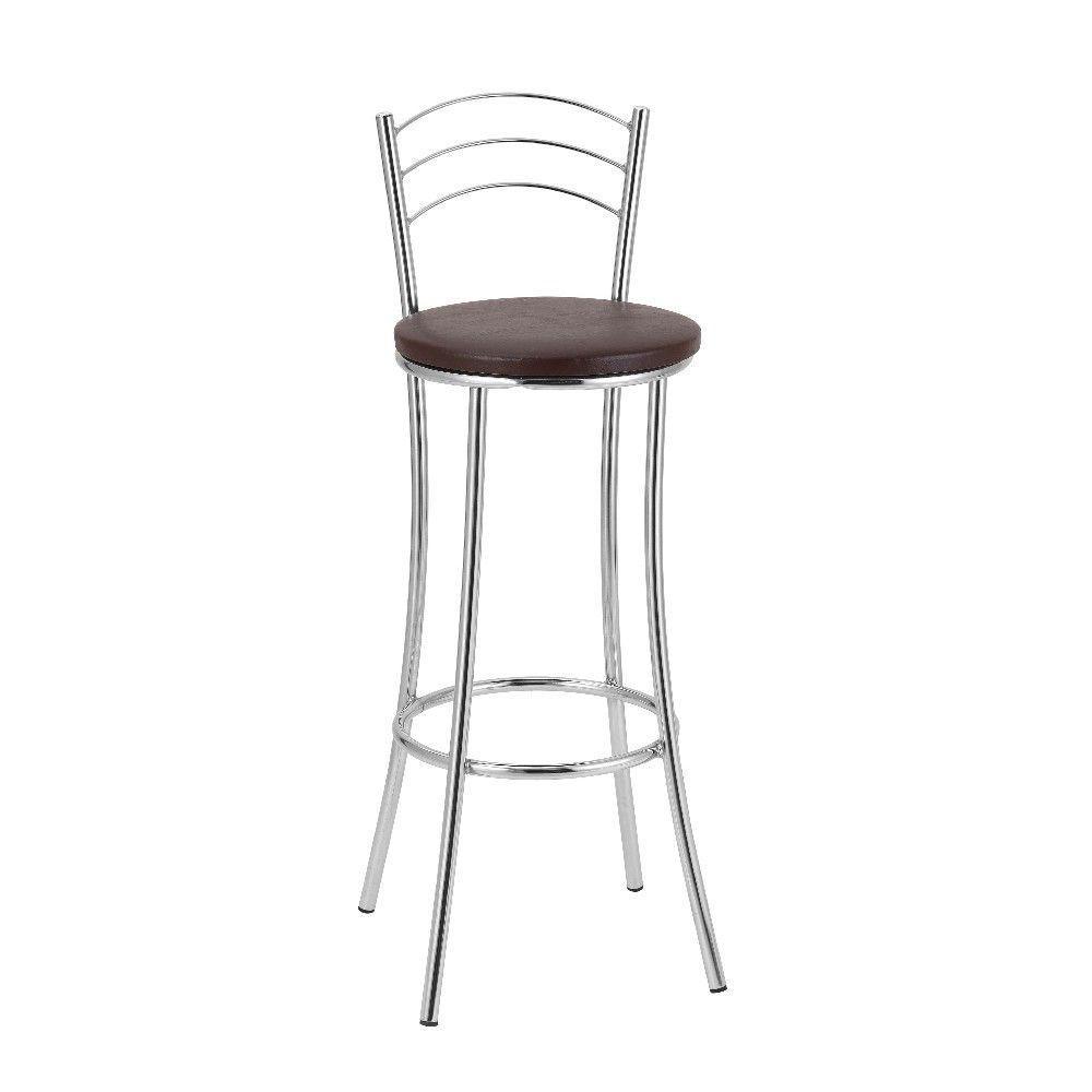 Kit 2 Banquetas Com Encosto Treparoni Marrom - 3