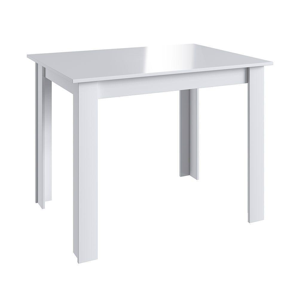 Conjunto Mesa Fixa 4 Banquetas Baixas Móveis Canção Branco - 6