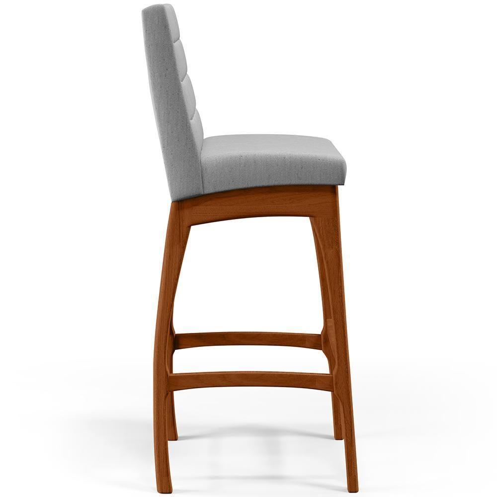 Banqueta Alta Para Cozinha B04 Cinza - 4