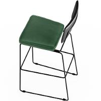 Kit 05 Banquetas Altas Allana L02 Preto Facto Verde Musgo - 3