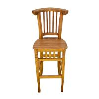 Banqueta Leque Em Madeira De Demolição Sudeste Rústico - 1