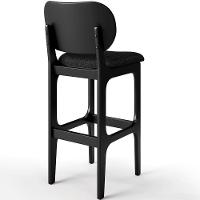 Kit 6 Banquetas Alta Betta Preto Linho Chumbo - 2