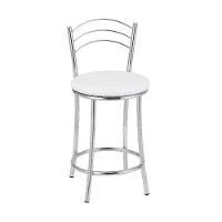 Kit 2 Banquetas Baixas Com Encosto Treparoni Branco - 3