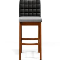 Banqueta Alta Para Cozinha B04 Preto Cinza - 7