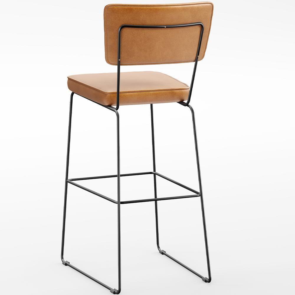 Kit 4 Banquetas Altas Base Em Aço Fixa Whisky - 2