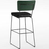 Kit 06 Banquetas Altas Allana L02 Facto Verde Musgo Preto - 2