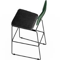 Kit 06 Banquetas Altas Allana L02 Facto Verde Musgo Preto - 3