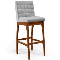 Kit 03 Banquetas Altas Para Cozinha B04 Cinza - 8