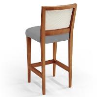 Kit 02 Banquetas Alta Encost Branco Facto Cinza - 2