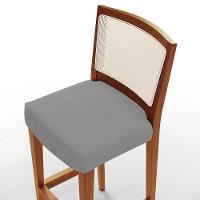 Kit 04 Banquetas Alta Encost Branco Facto Cinza - 3