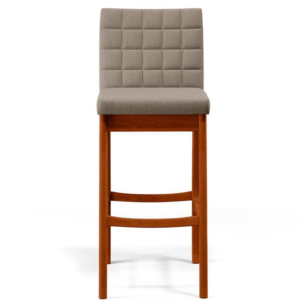 Kit 05 Banquetas Altas Para Cozinha B04 Bege - 8