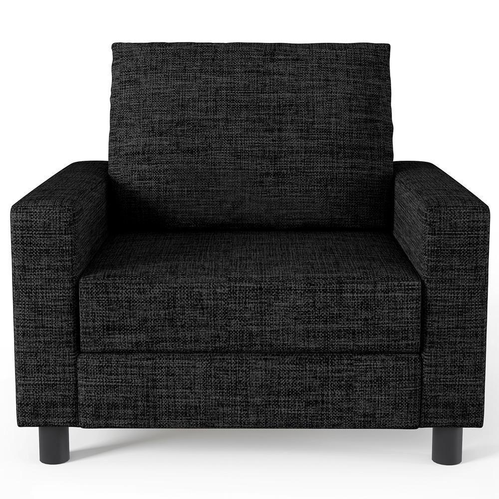 Kit 02 Poltronas Malta L02 Linho Chumbo - 4