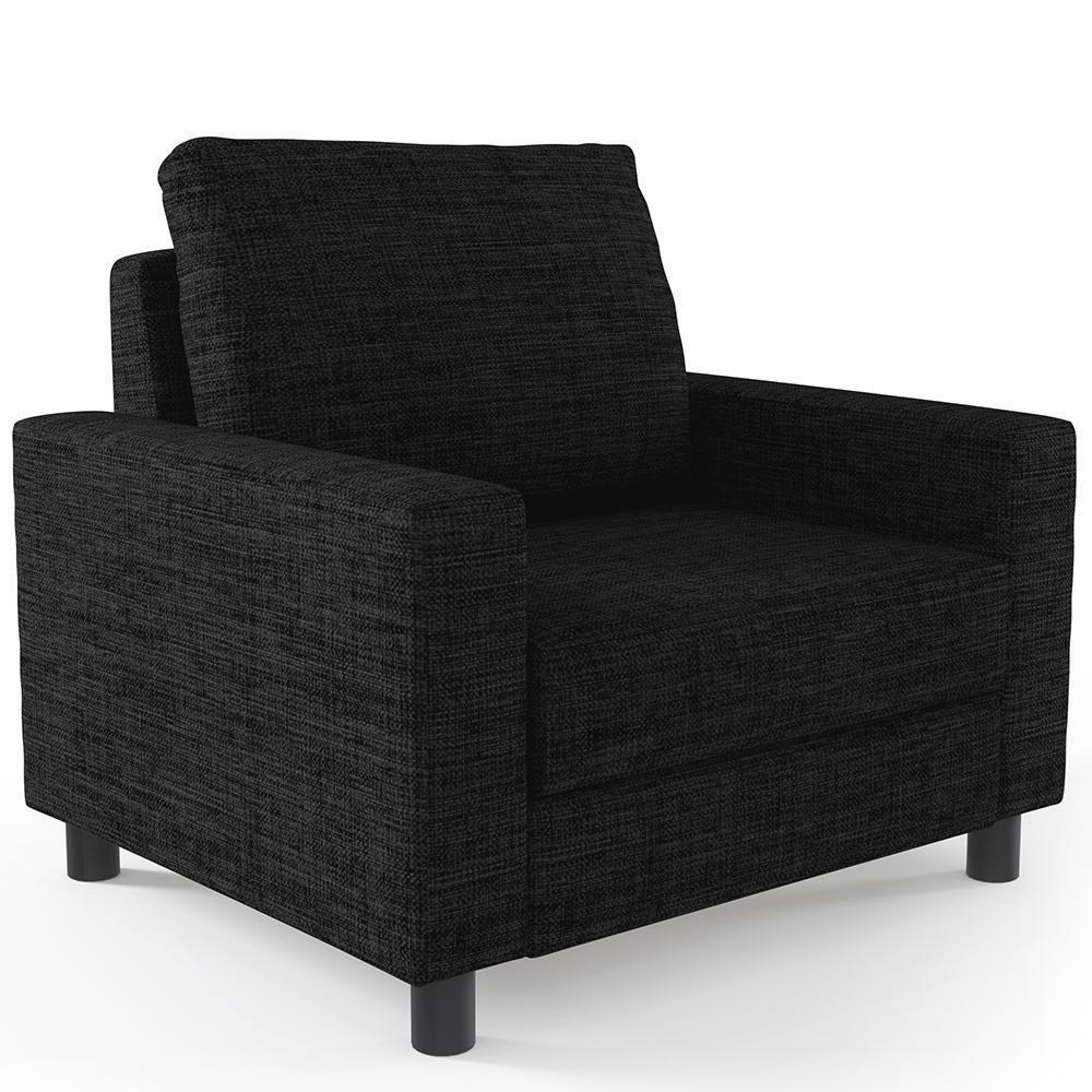 Kit 02 Poltronas Malta L02 Linho Chumbo - 7