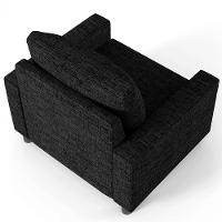 Kit 02 Poltronas Malta L02 Linho Chumbo - 2