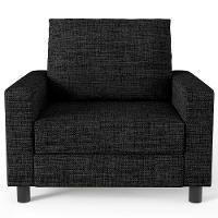 Kit 02 Poltronas Malta L02 Linho Chumbo