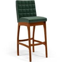 Kit 03 Banquetas Altas Mila Facto Verde Musgo - 8