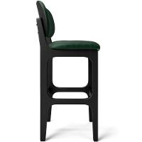 Kit 4 Banquetas Alta Betta Preto Facto Verde Musgo - 3