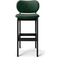 Kit 4 Banquetas Alta Betta Preto Facto Verde Musgo