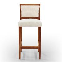 Kit 03 Banquetas Alta Cozinha Branco Zion L02 Champagne - 7