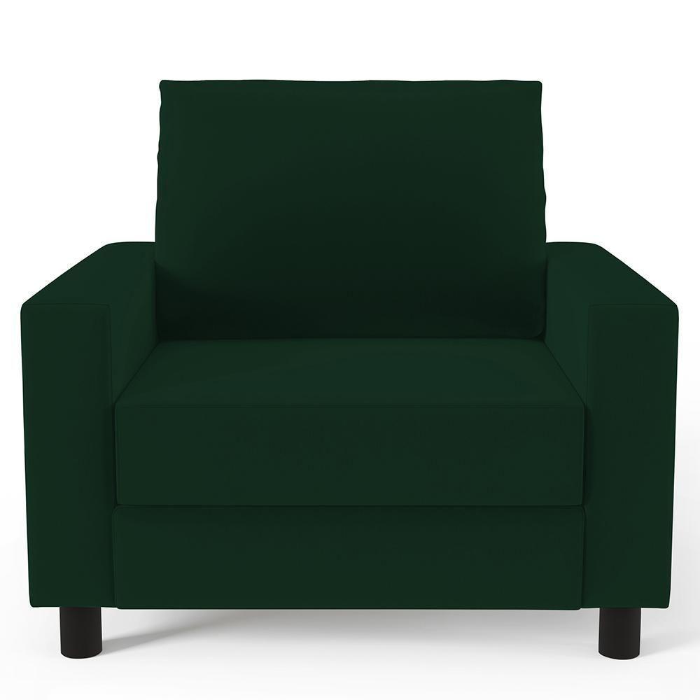 Kit 02 Poltronas Malta L02 Suede Verde Musgo - 4