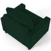 Kit 02 Poltronas Malta L02 Suede Verde Musgo