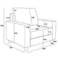 Kit 02 Poltronas Malta L02 Suede Verde Musgo - 9