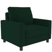 Kit 02 Poltronas Malta L02 Suede Verde Musgo - 13