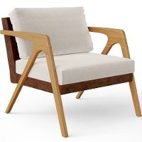 Kit 02 Poltronas Pietra L02 Couríssimo Marrom Linho Cru - 7