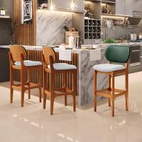 Kit 6 Banquetas Alta Cozinha Betta L02 Imbuia Verde Cinza - 8