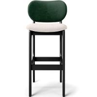 Kit 3 Banquetas Alta Betta Preto Facto Verde Linho Cru