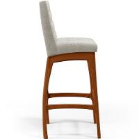 Kit 02 Banquetas Altas Cozinha B04 Bouclê Creme