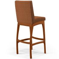 Kit 05 Banquetas Alta Para Cozinha Sala De Jantar Fixa Mila B04 Bouclê Terracota - 2