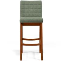 Kit 02 Banquetas Alta Para Cozinha Sala De Jantar Fixa Mila B04 Bouclê Oliva - 8