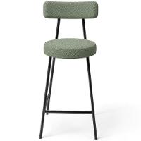 Kit 03 Banquetas Baixa Para Cozinha Sala De Jantar Bar Bancada Milão L02 Bouclê Oliva - 7