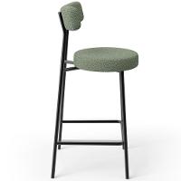 Kit 05 Banquetas Baixa Para Cozinha Sala De Jantar Bar Bancada Milão L02 Bouclê Oliva - 2