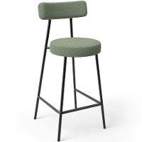 Kit 05 Banquetas Baixa Para Cozinha Sala De Jantar Bar Bancada Milão L02 Bouclê Oliva - 7