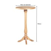 Conjunto Bistrô Mesa Com 3 Banquetas Confort Ripada Natural - Marrom