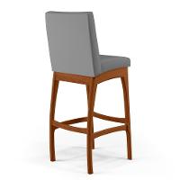 Kit 05 Banquetas Altas Mila Facto Cinza Fosco - 3