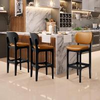 Kit 4 Banquetas Alta Bar Cozinha Betta L02 Preto Whisky - 8