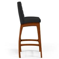 Kit 02 Banquetas Altas Mila Facto Preto Fosco