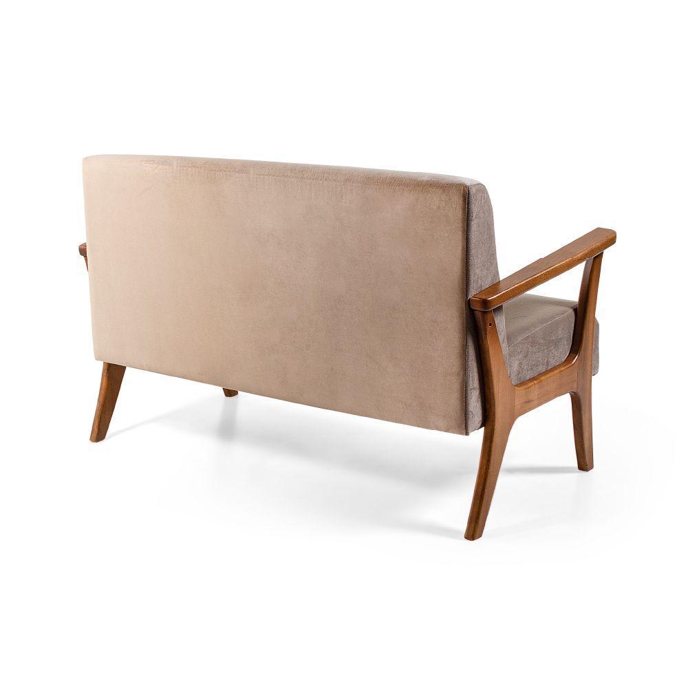 Conjunto De Bancos Cléo Marrom Claro - 4