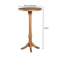 Conjunto Bistrô Industrial Mesa Com 3 Banquetas Alta Paris - Castanha - Marrom