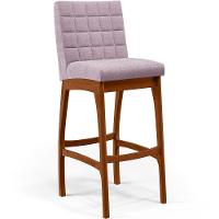 Kit 03 Banquetas Altas Para Cozinha B04 Bouclê Rosê - 8