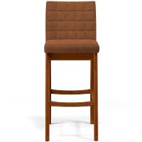 Kit 03 Banquetas Alta Para Cozinha Sala De Jantar Fixa Mila B04 Bouclê Terracota - 9