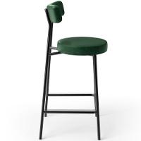 Kit 02 Banquetas Baixa Para Cozinha Sala De Jantar Bancada Milão L02 Facto Verde Musgo - 3